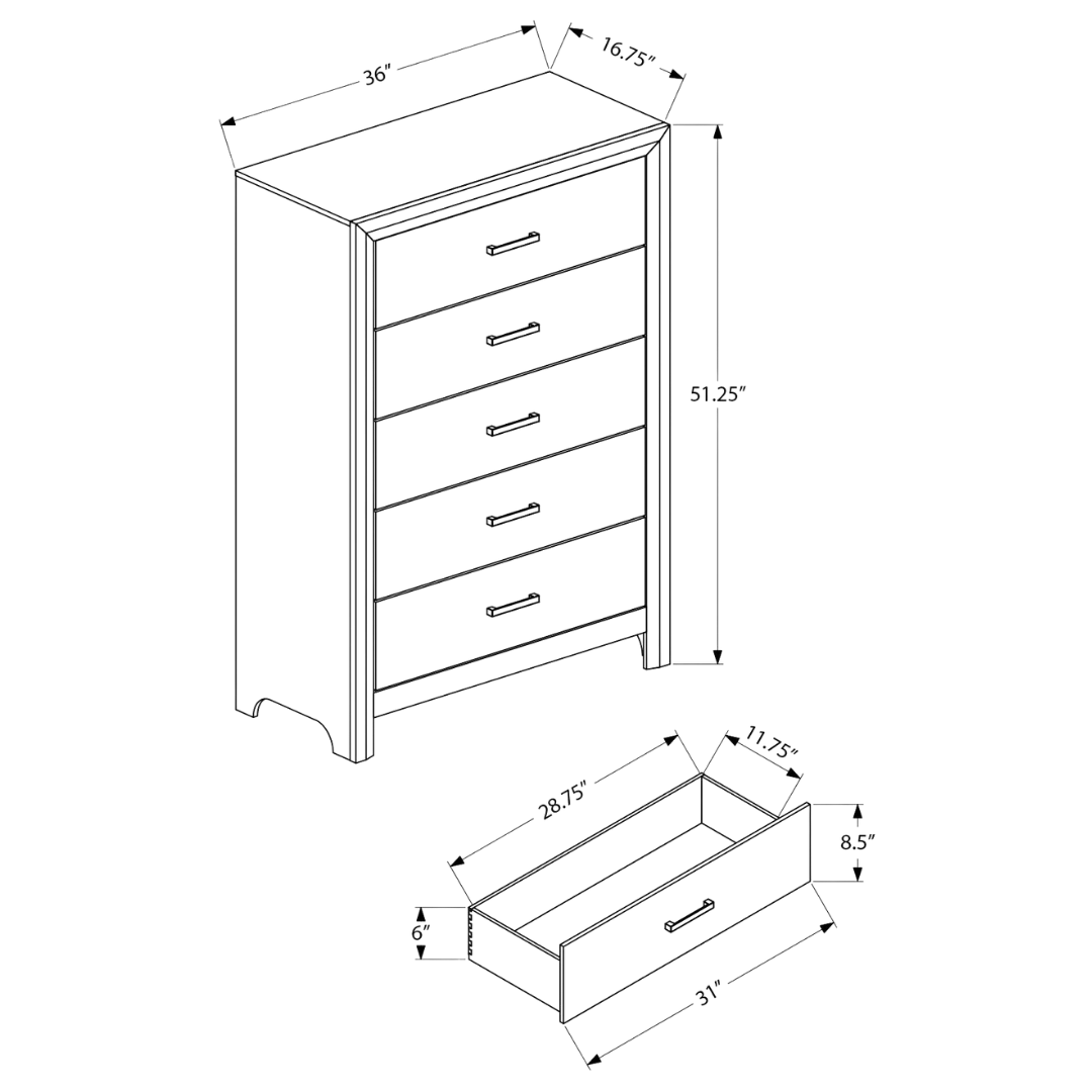 Chevrona – Ensemble de chambre à coucher – Queen