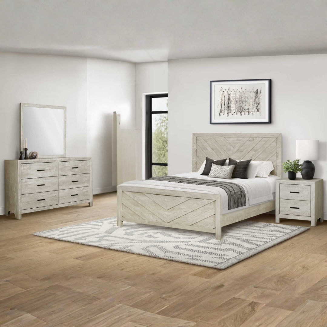 Chevrona – Ensemble de chambre à coucher – Queen