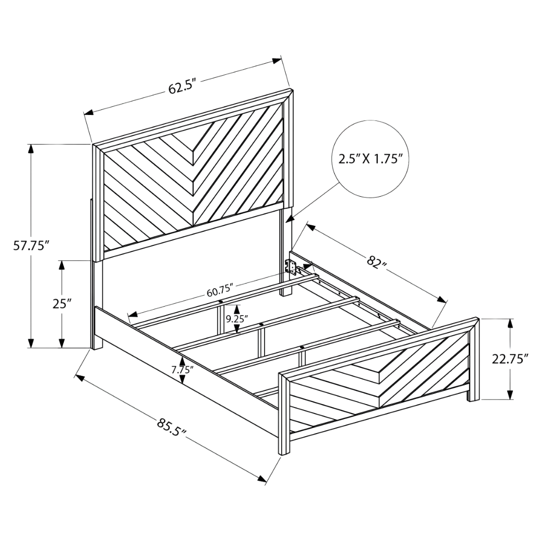 Chevrona – Ensemble de chambre à coucher – Queen