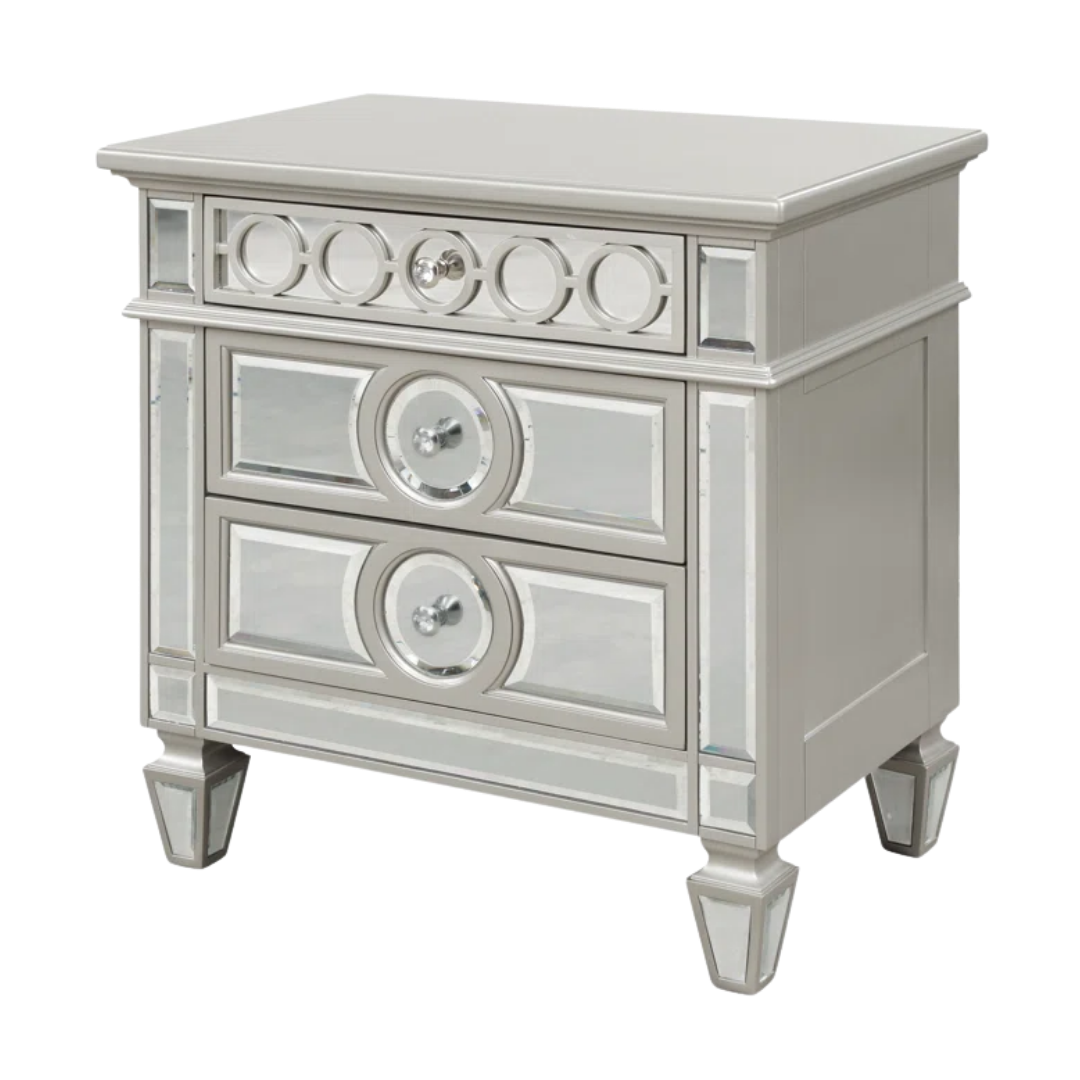 Circellia – Ensemble de chambre à coucher – Queen – Argent