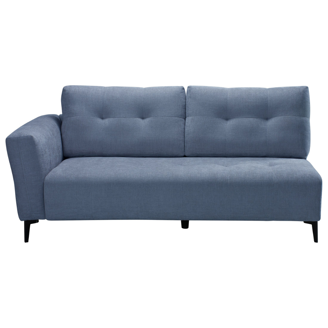 Domus – Canapé d'angle – Tissu bleu