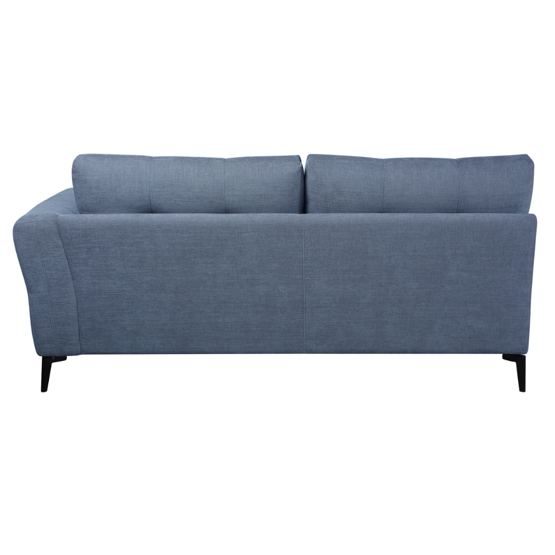 Domus – Canapé d'angle – Tissu bleu