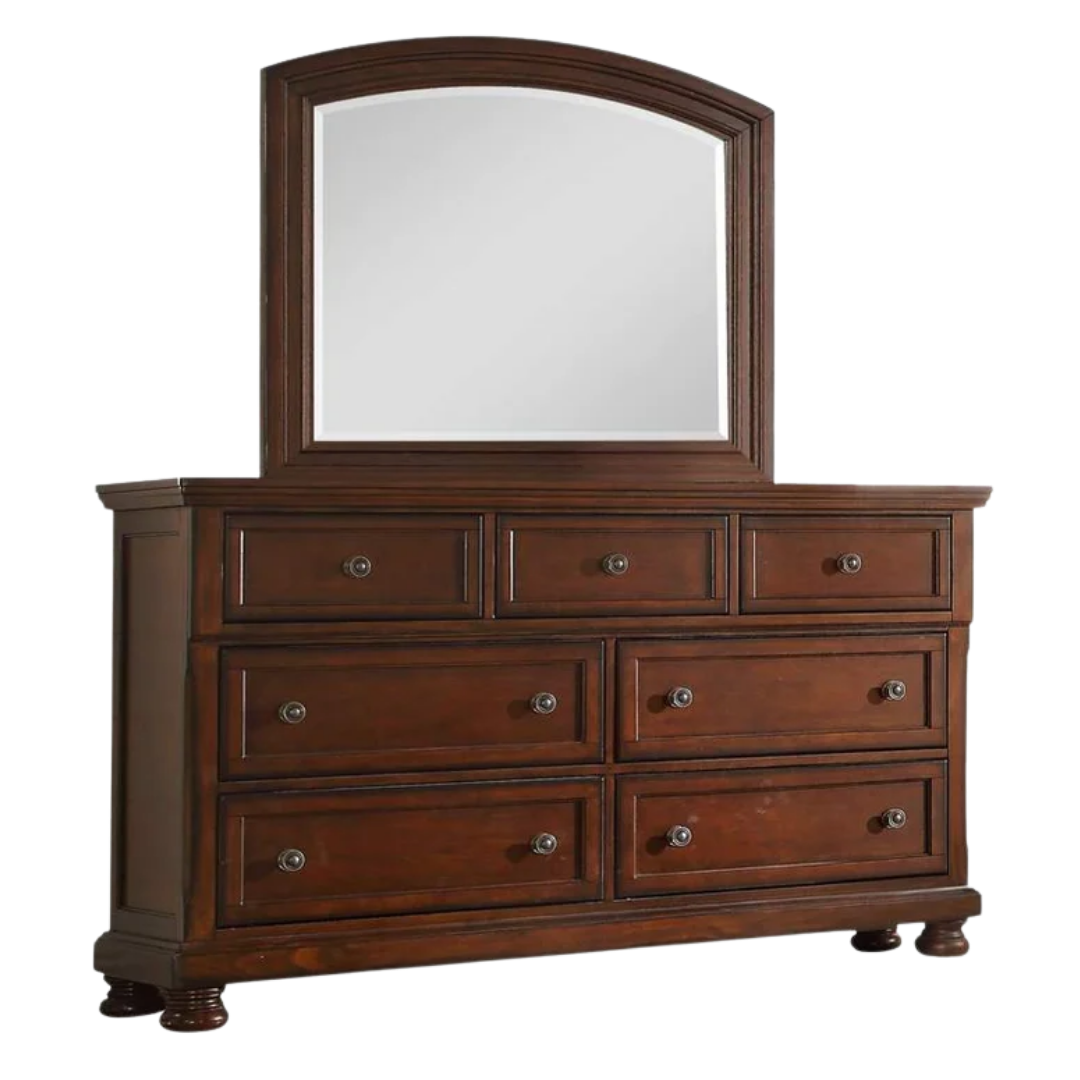 Dakota – Ensemble de chambre à coucher – Grand lit – Noyer foncé