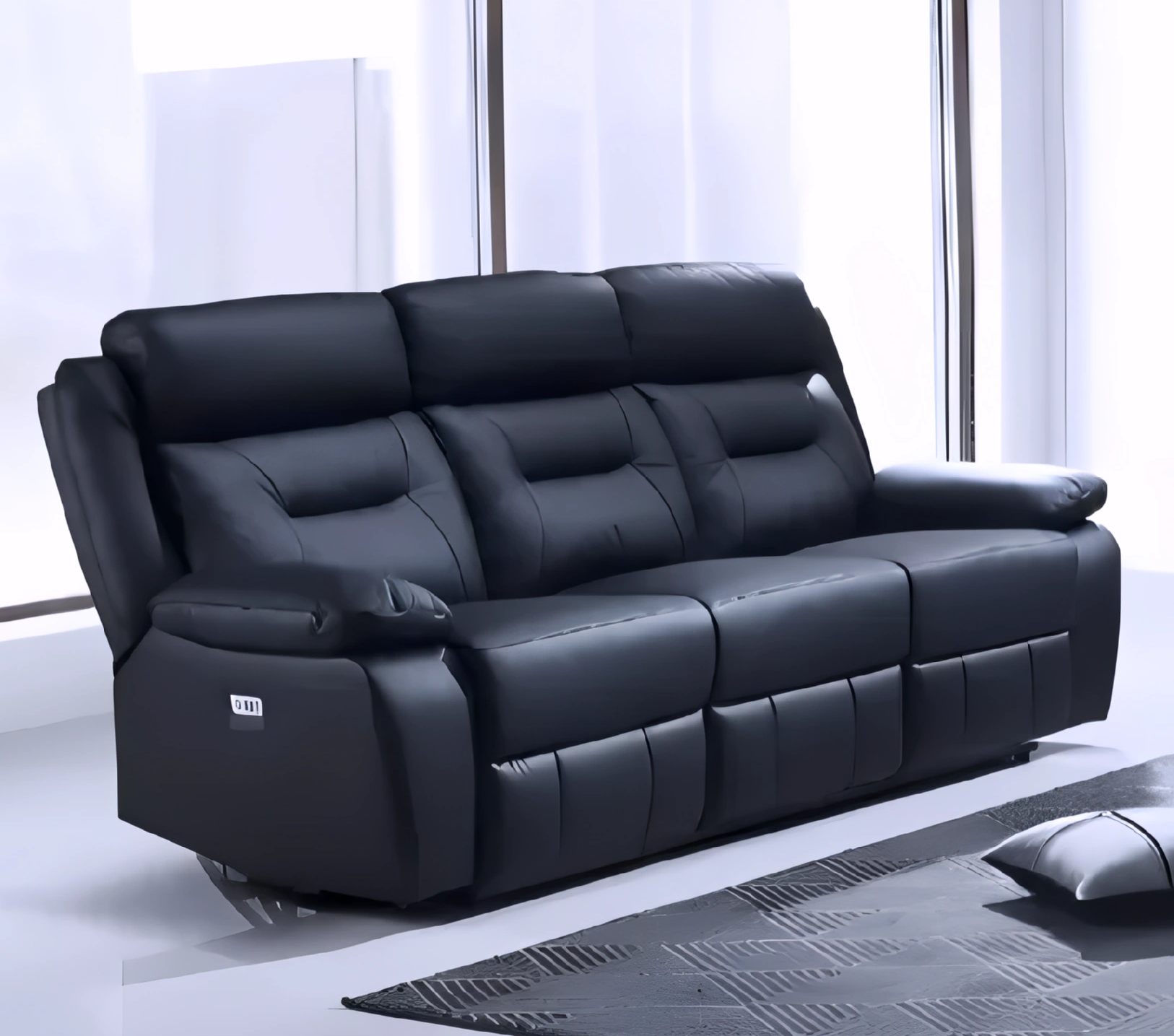 Dalten – Power Recliner Set – Black
