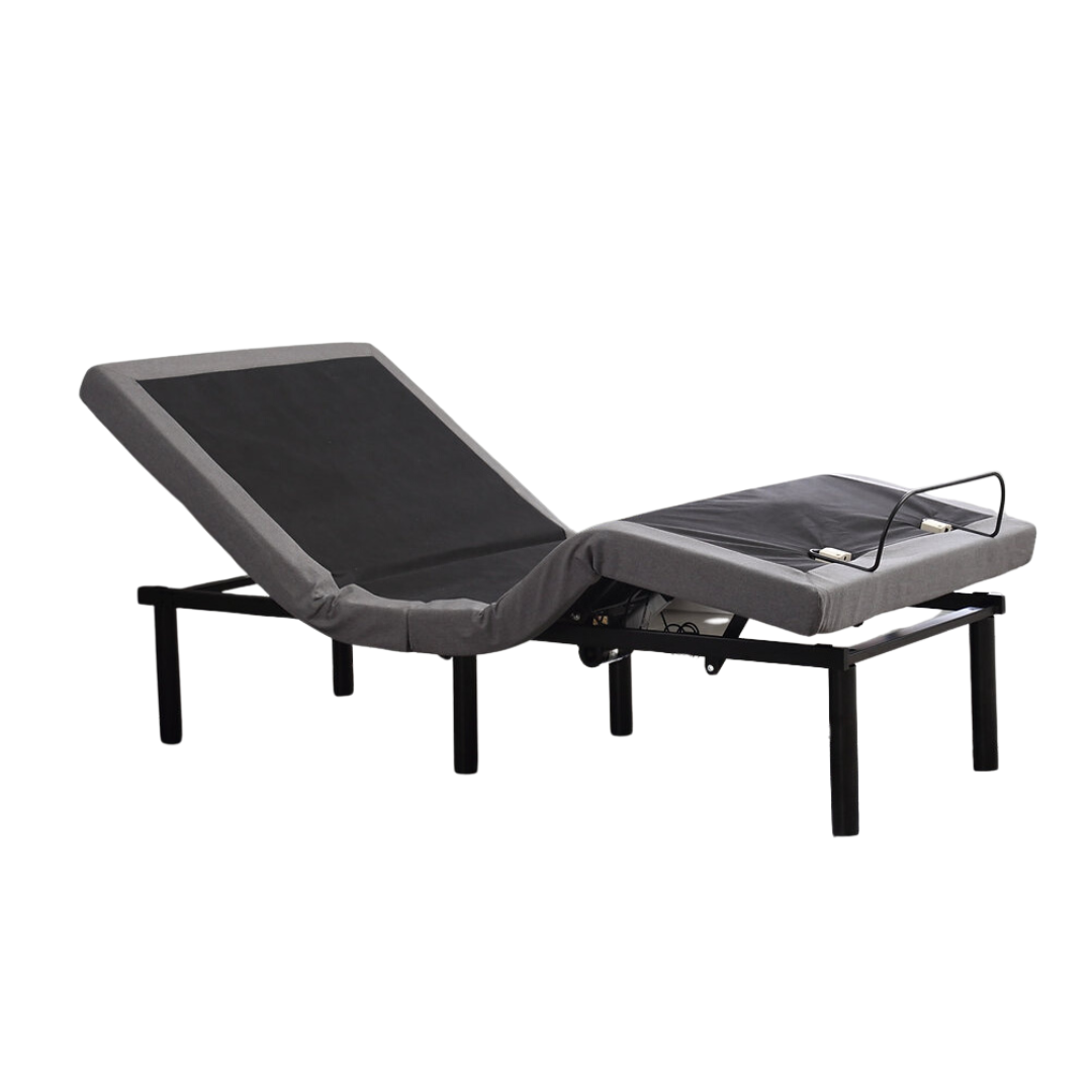 Delvion – Deluxe Adjustable Bed Base with Massage & LED Lighting – Twin XL / Double / Queen / Split King