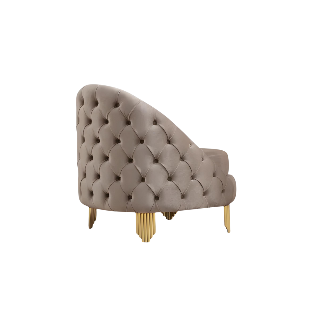 Deras – Velvet Sofa Set – Taupe