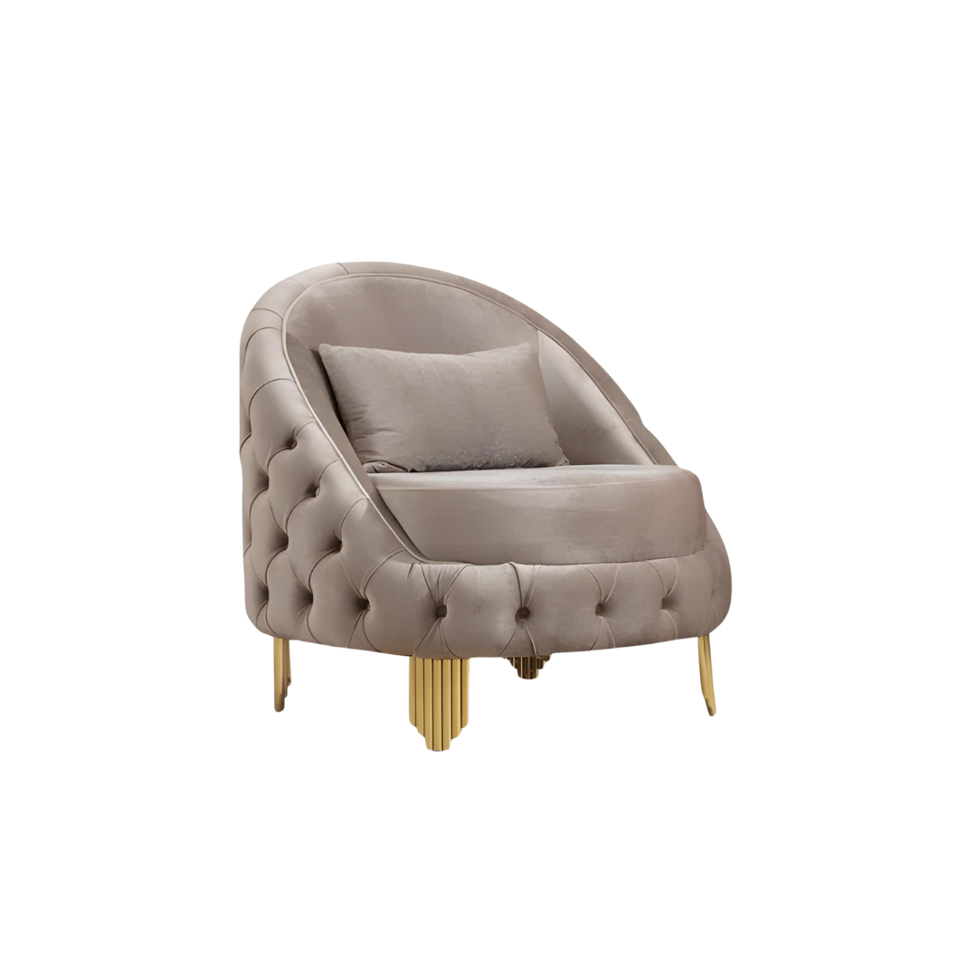 Deras – Velvet Sofa Set – Taupe