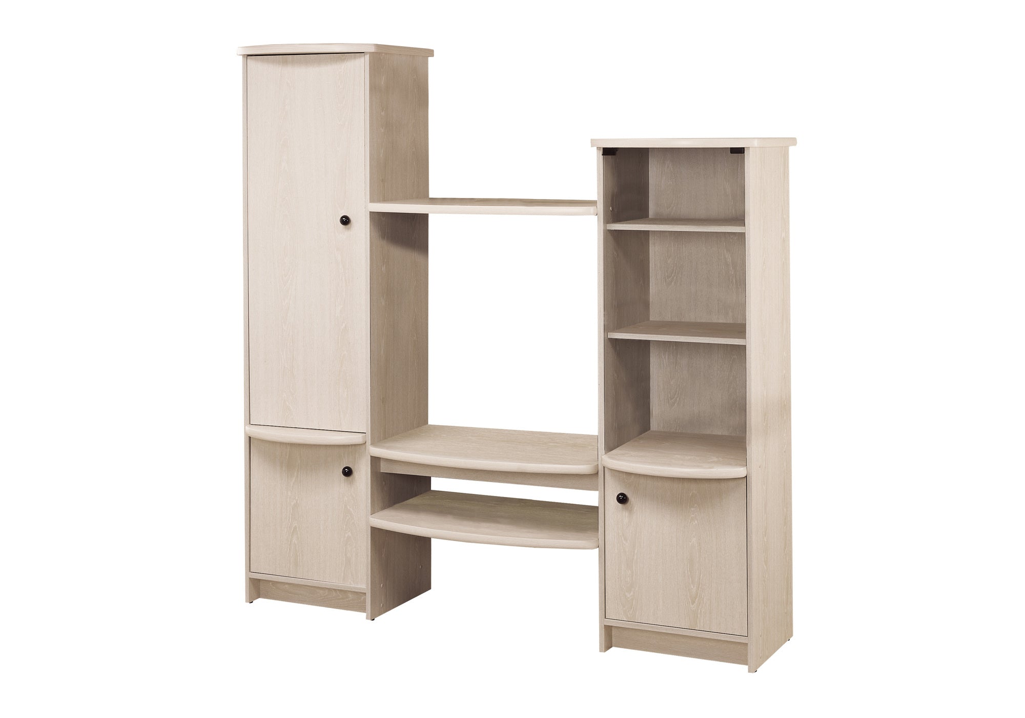 BOOKCASE - WASHED OAK / STORAGE UNIT # ET 4600