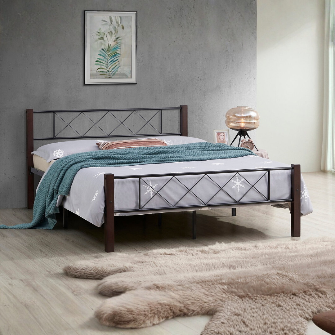 Ervyn – Lit Queen – Métal/Bois