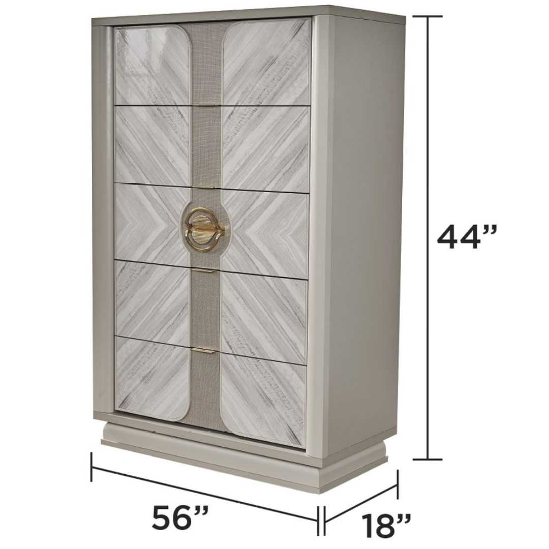 Eucalyon – Ensemble de chambre à coucher – King – Eucalyptus beige