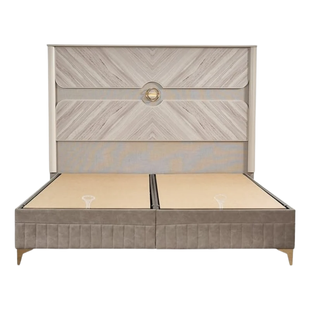 Eucalyon – Ensemble de chambre à coucher – King – Eucalyptus beige