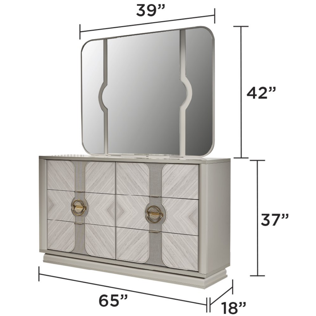 Eucalyon – Ensemble de chambre à coucher – King – Eucalyptus beige