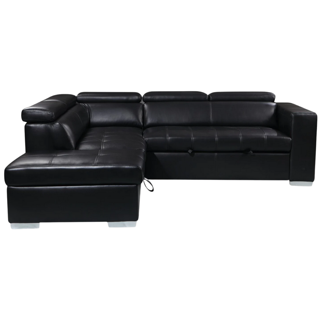 Fenrik – Canapé-lit sectionnel – Noir