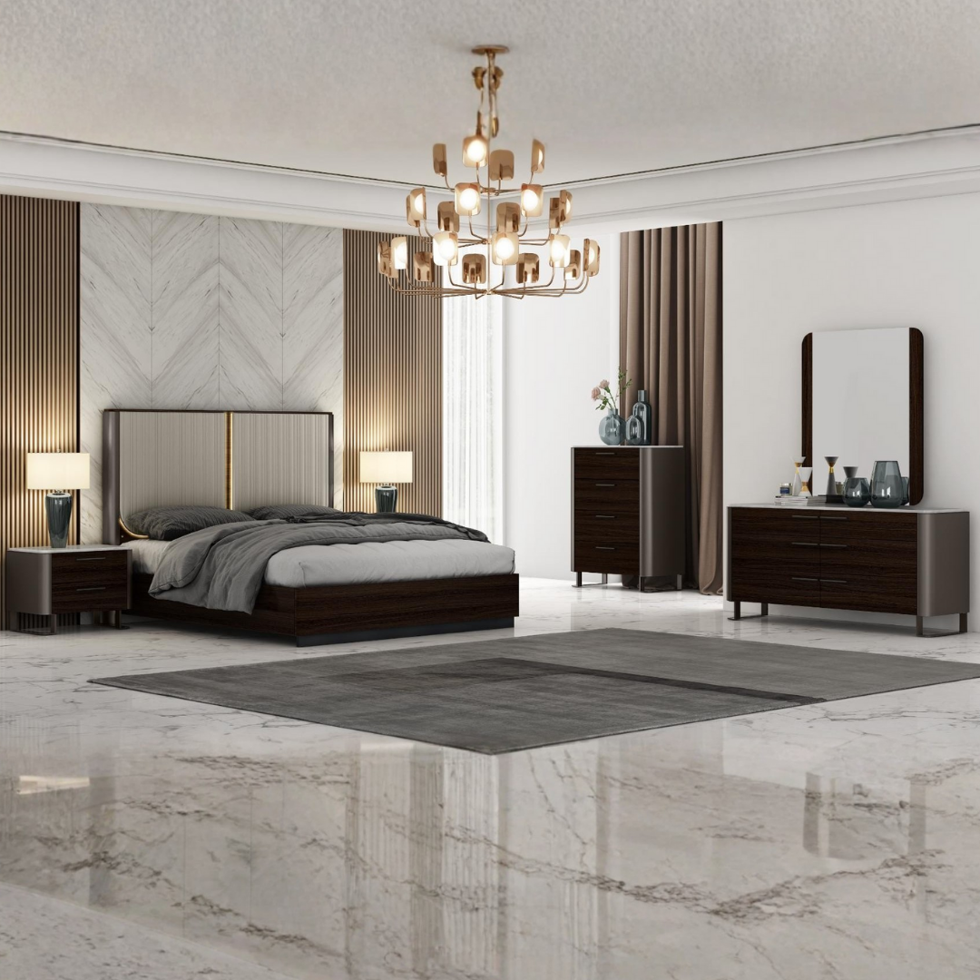 Germanto – Bedroom Set – King – Black Oak