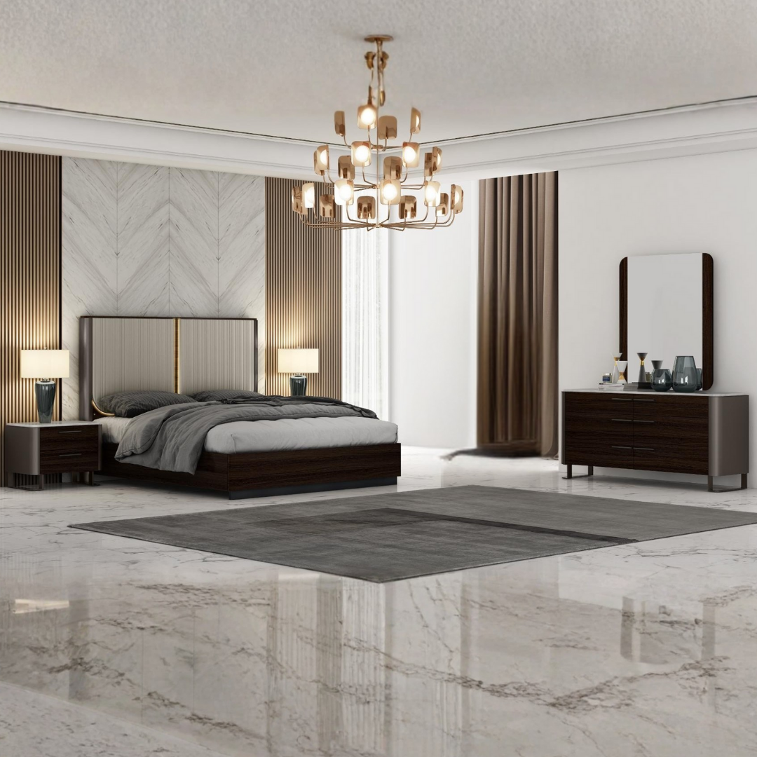 Germanto – Bedroom Set – King – Black Oak