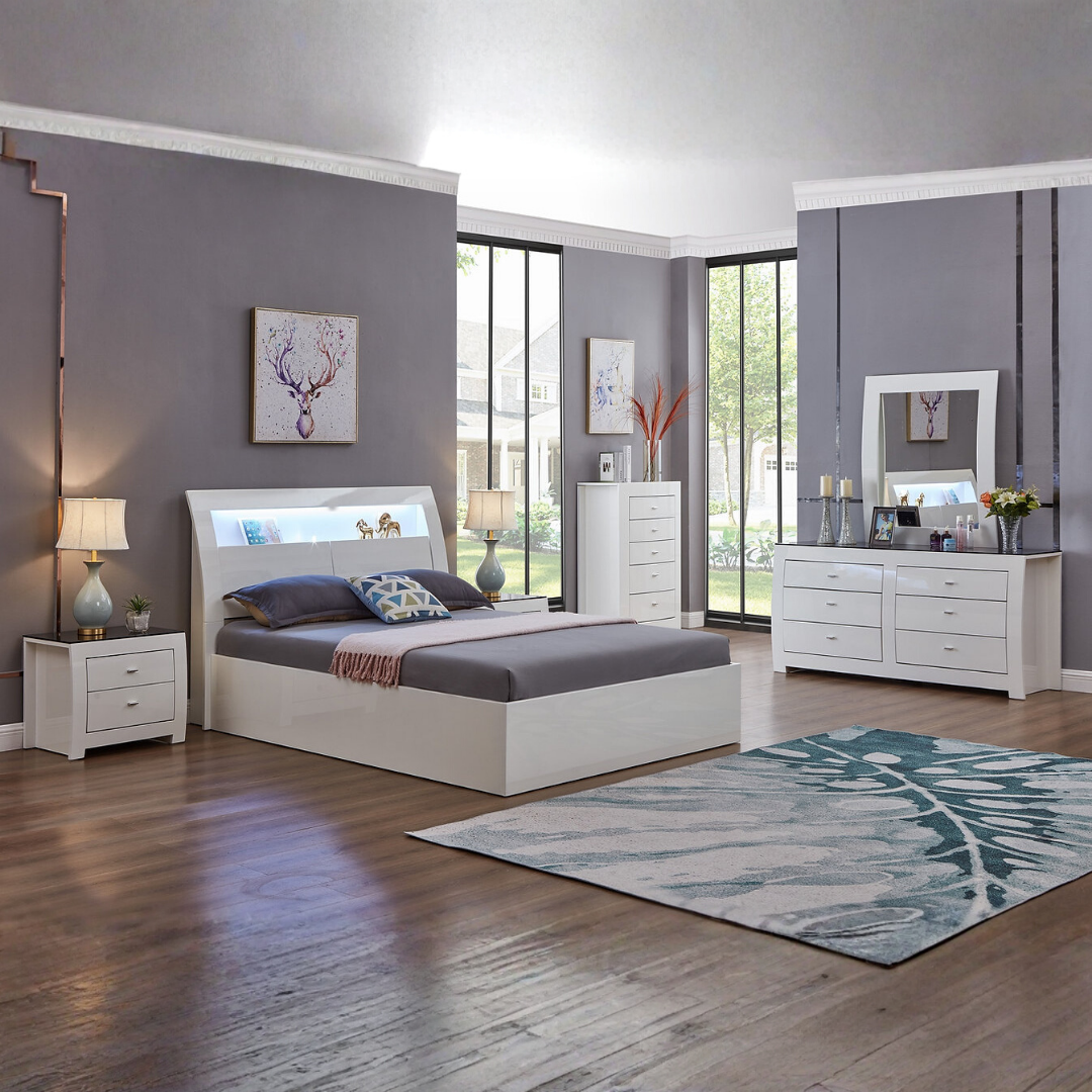 Glaciera – Ensemble de chambre à coucher – Double