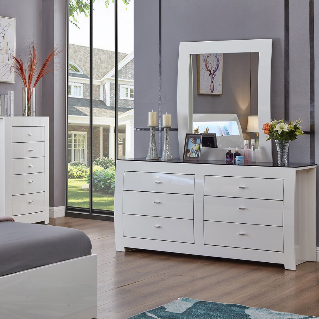 Glaciera – Ensemble de chambre à coucher – Queen