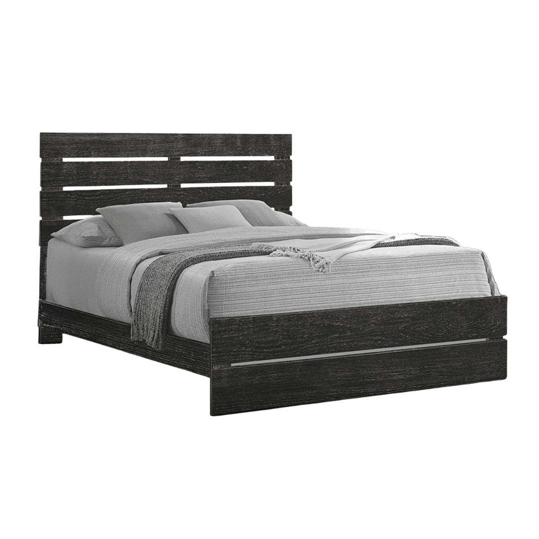 Ensemble chambre Granver Classic grand lit queen 6 pièces bois ingénierie gris graphite – Bonito Meubles Montréal