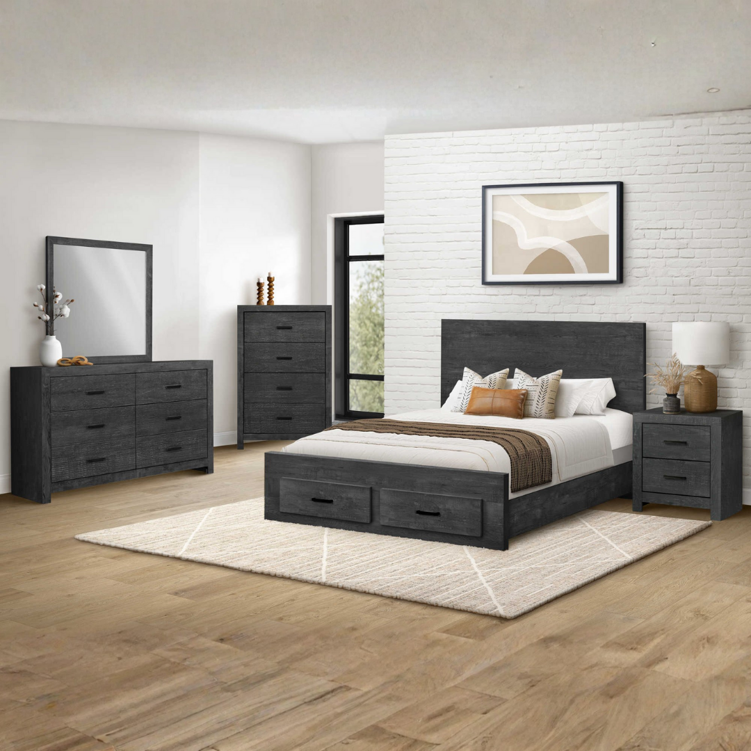 Ensemble de chambre à coucher Granver Storage – Grand lit