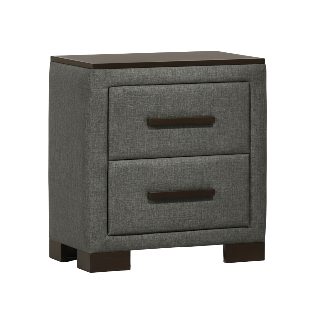 Greyford – Night Stand – Dark Grey Fabric