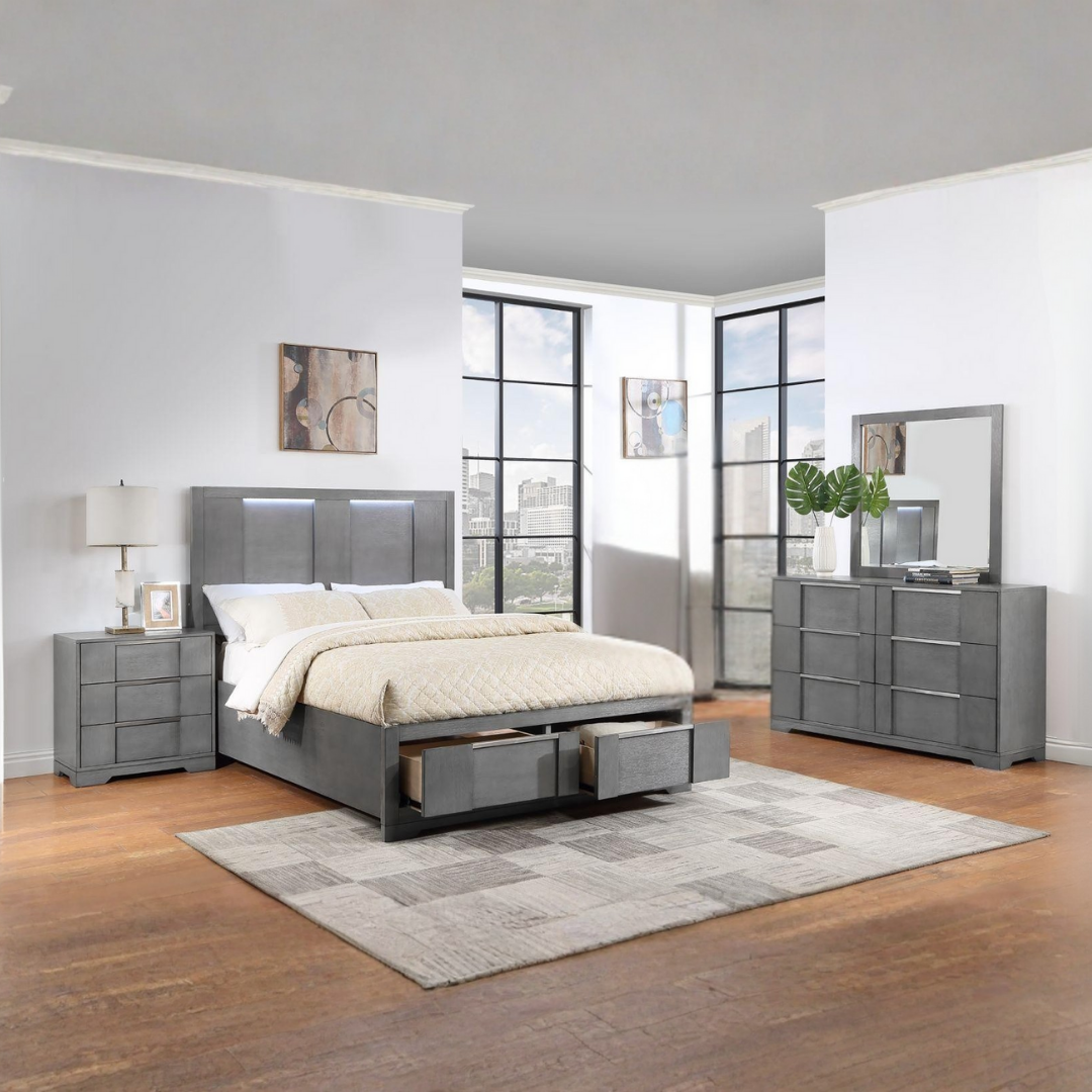 Greylin – Bedroom Set – Queen – Grey