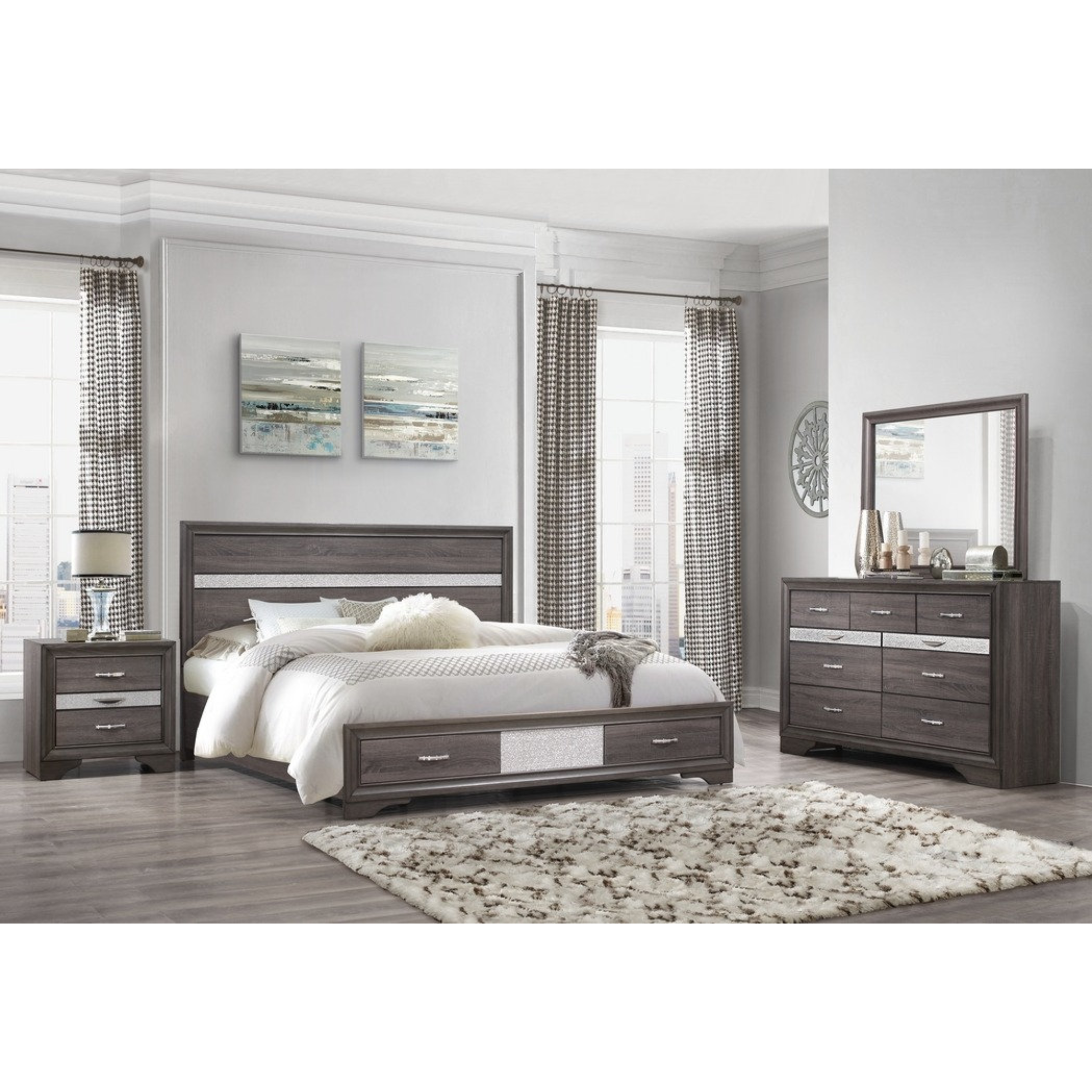 Queen Bedroom Set – Harper Grey