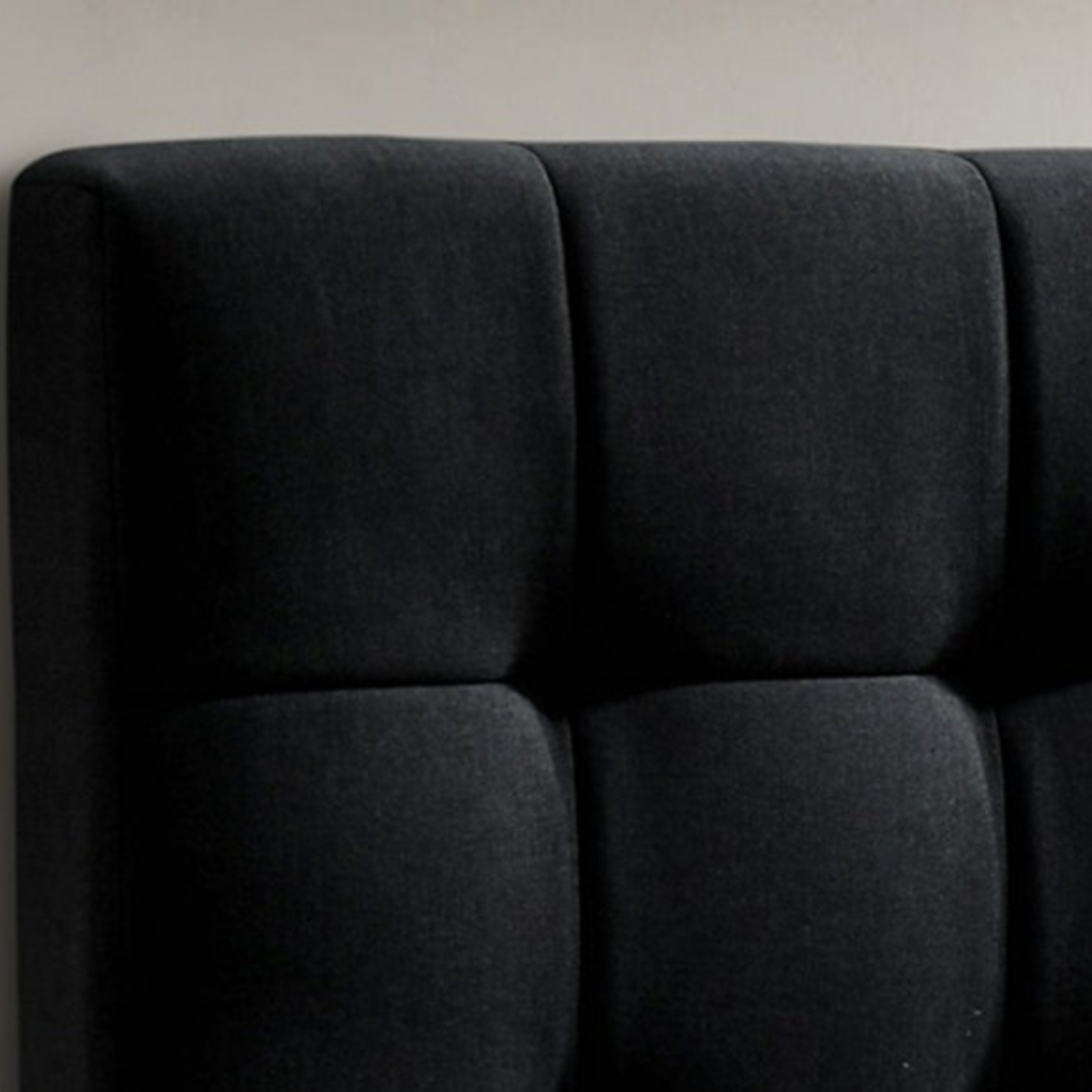 Havrix – Queen Bed – Fabric (Black)