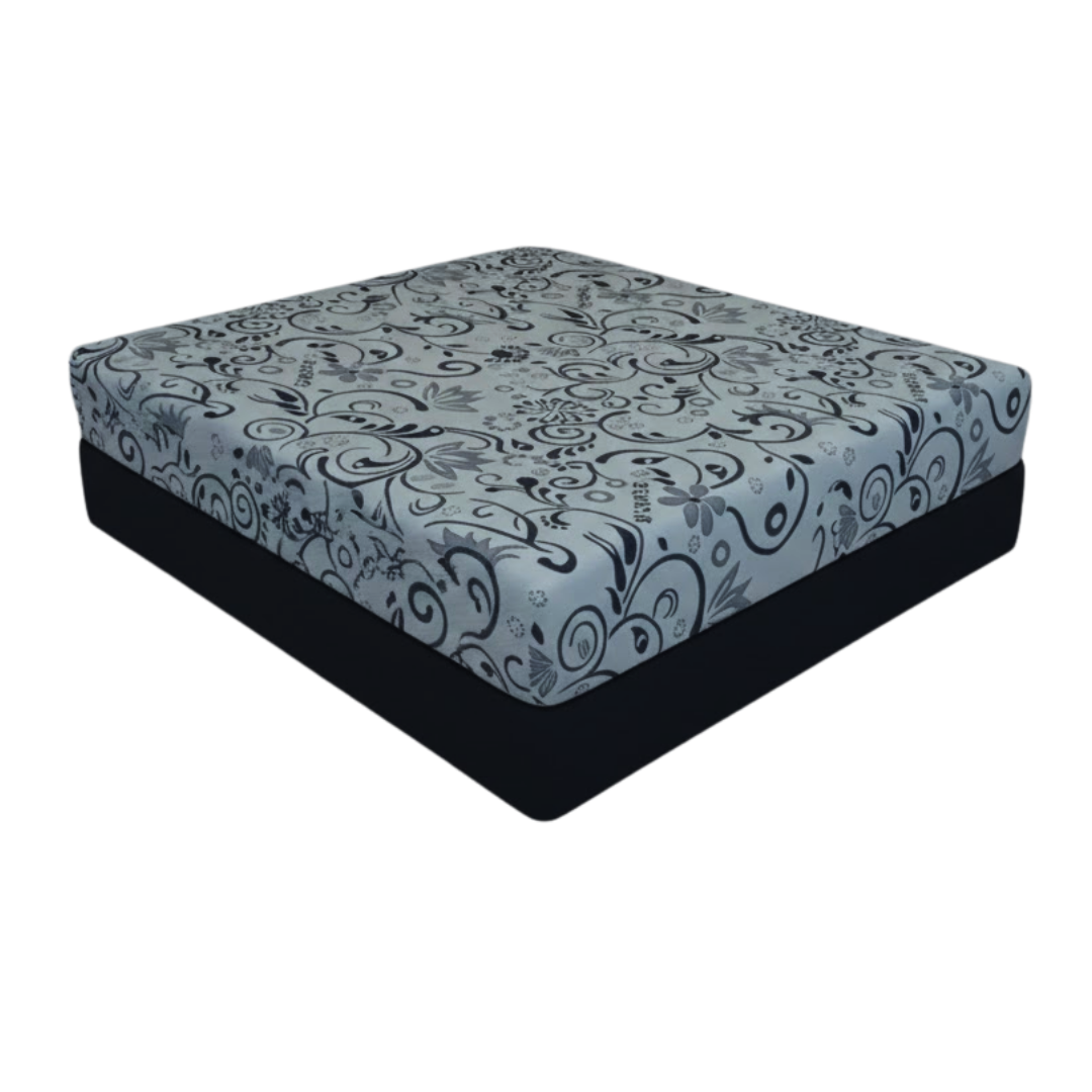Matelas queen Flexora 12 po double fermeté mousse mémoire réversible blanc floral – Bonito Montréal