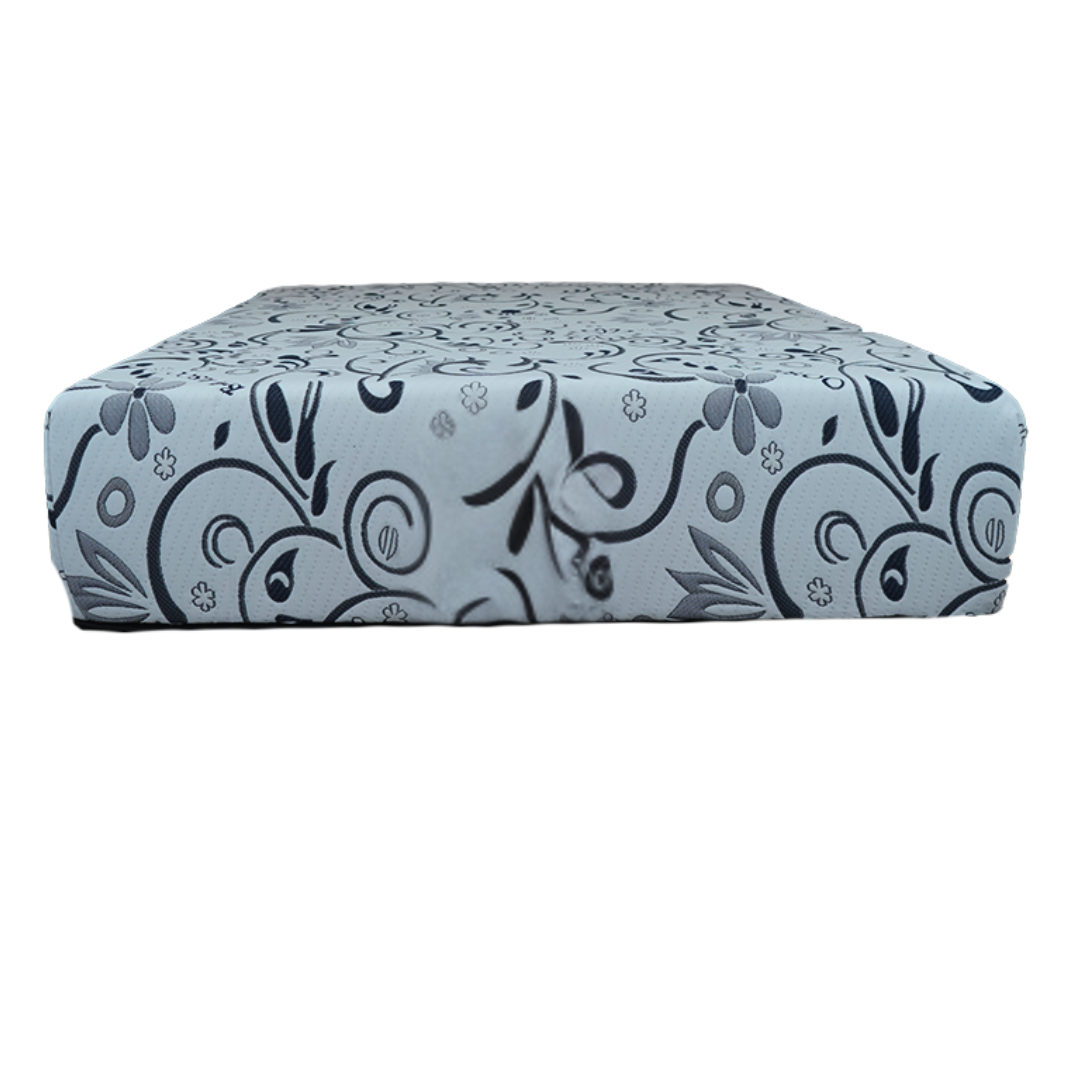 Matelas queen Flexora 12 po double fermeté mousse mémoire réversible blanc floral – Bonito Montréal