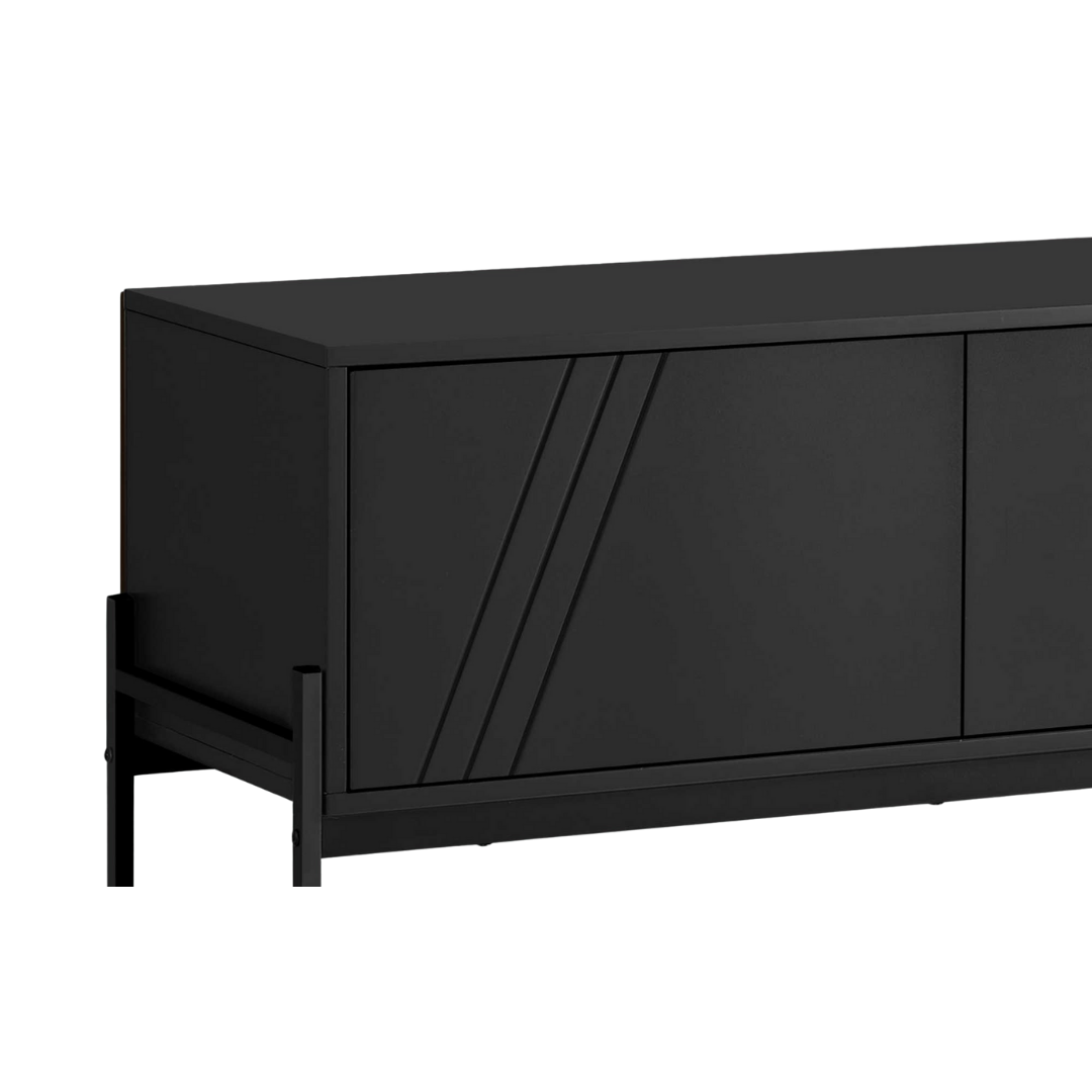 Melro – Black TV Stand with Storage – 60"