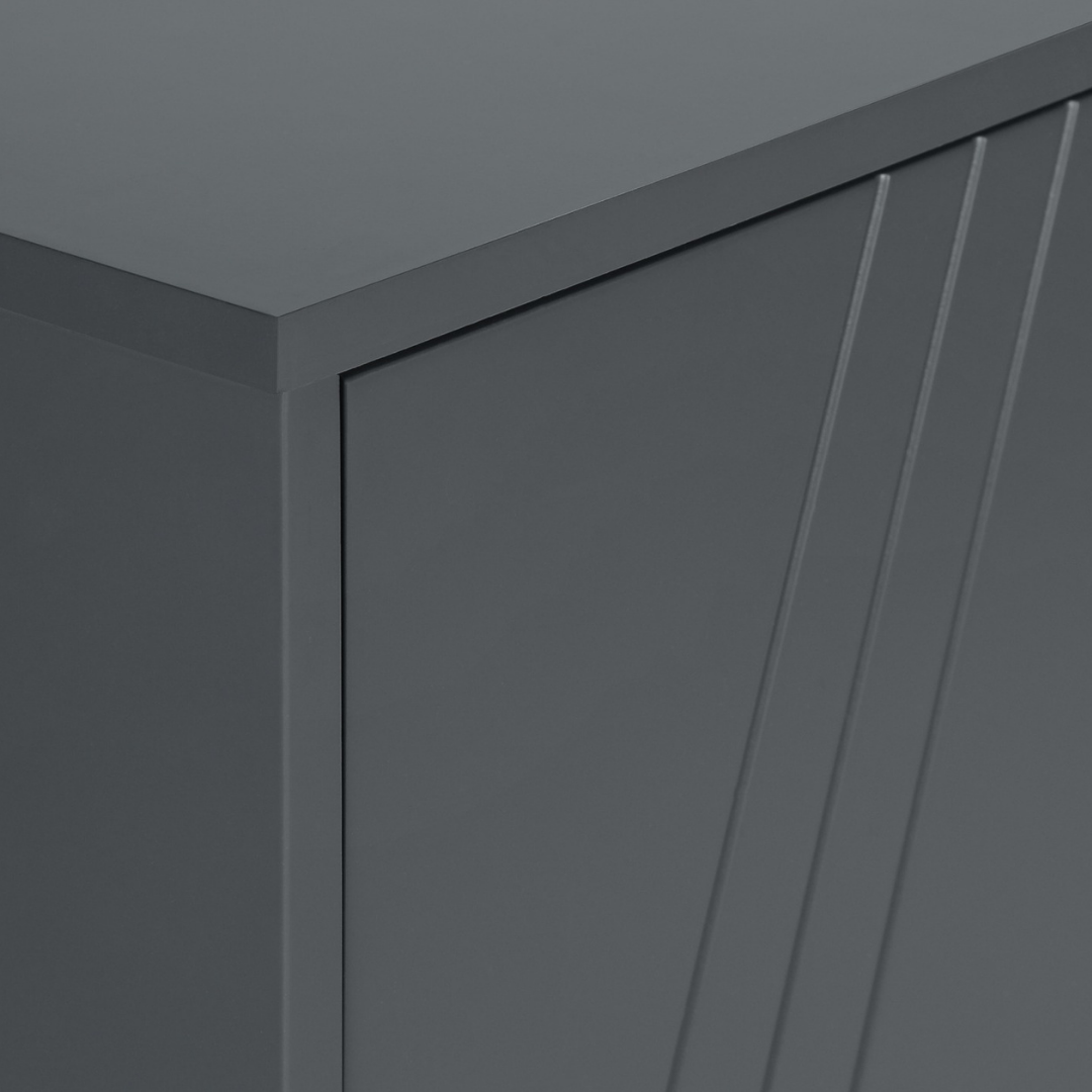 Melro – Grey TV Stand with Storage – 60"