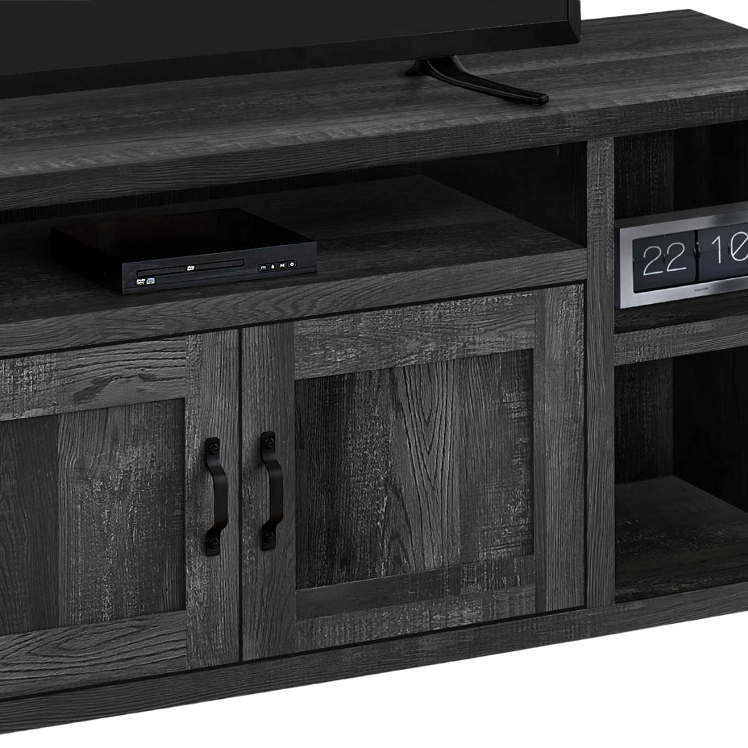 Daven – Black Reclaimed Wood-Look TV Stand – 60"