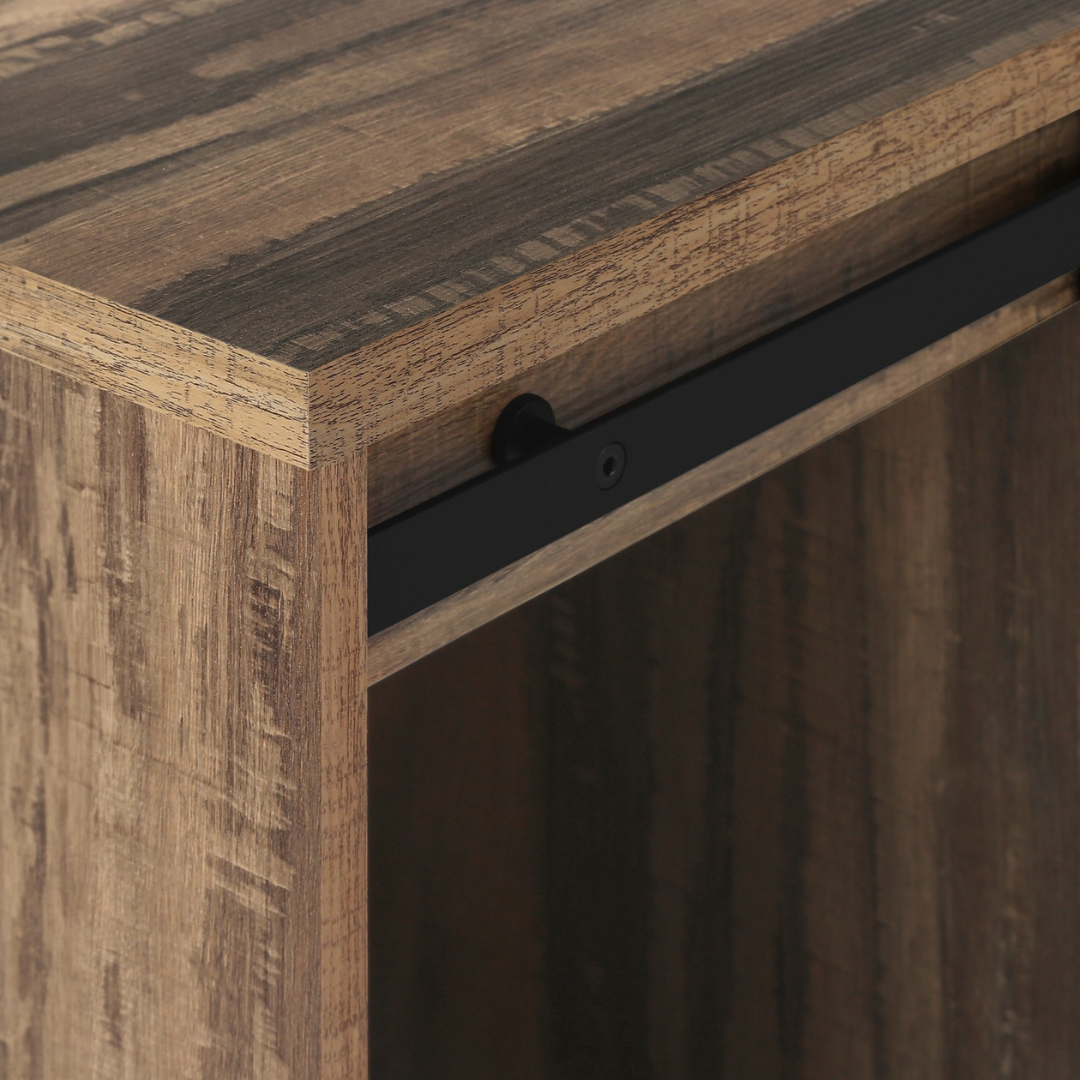 Karvo – Barn-Door TV Stand – Brown – 60"