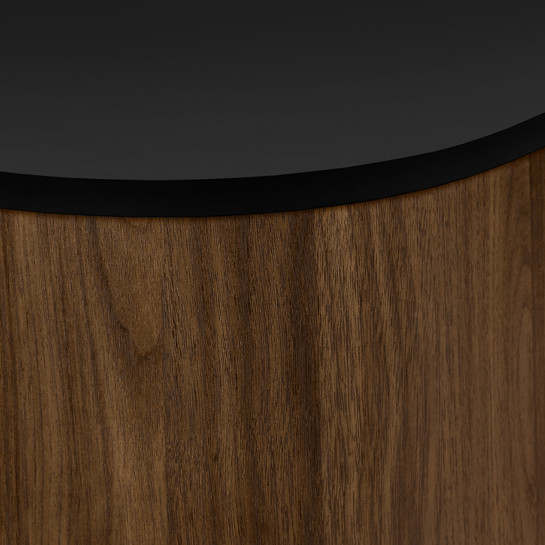 Narel – 72" Two-Tone Media Console – Black & Walnut