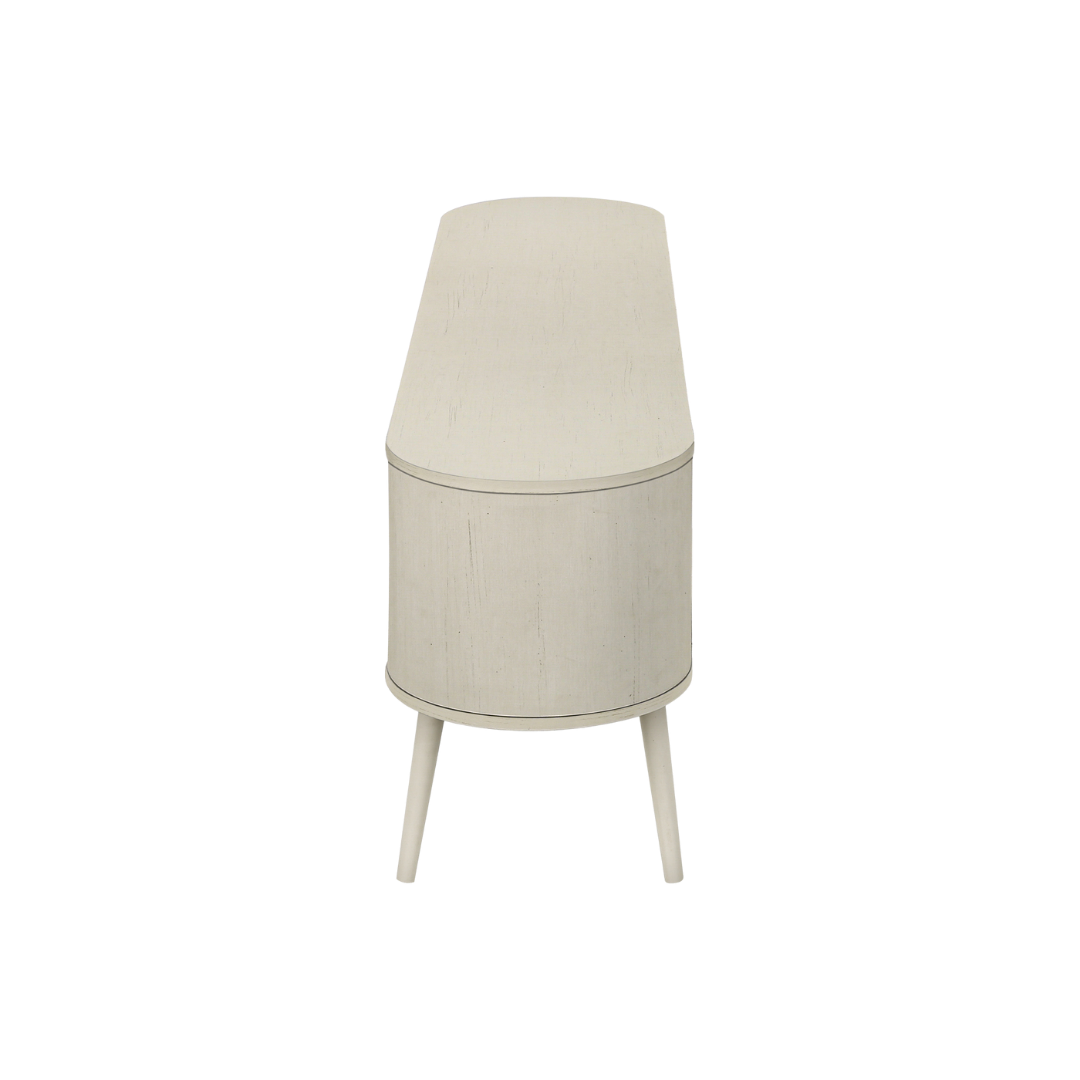 Narel – 72" Media Console – Antique White