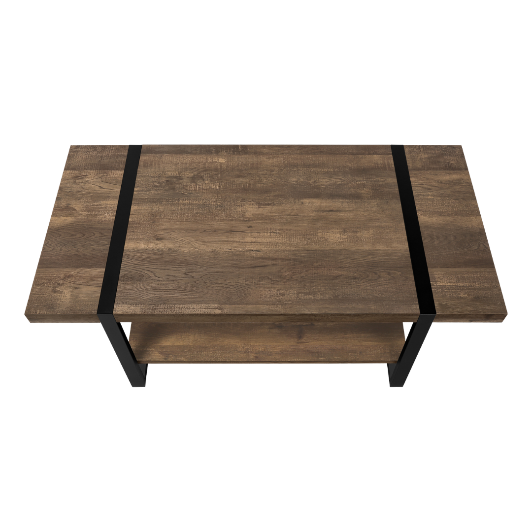 Dona – Table basse – Aspect bois brun
