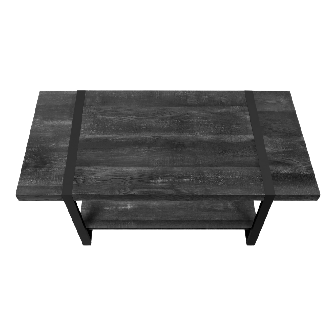 Dona – Table basse – Aspect bois noir