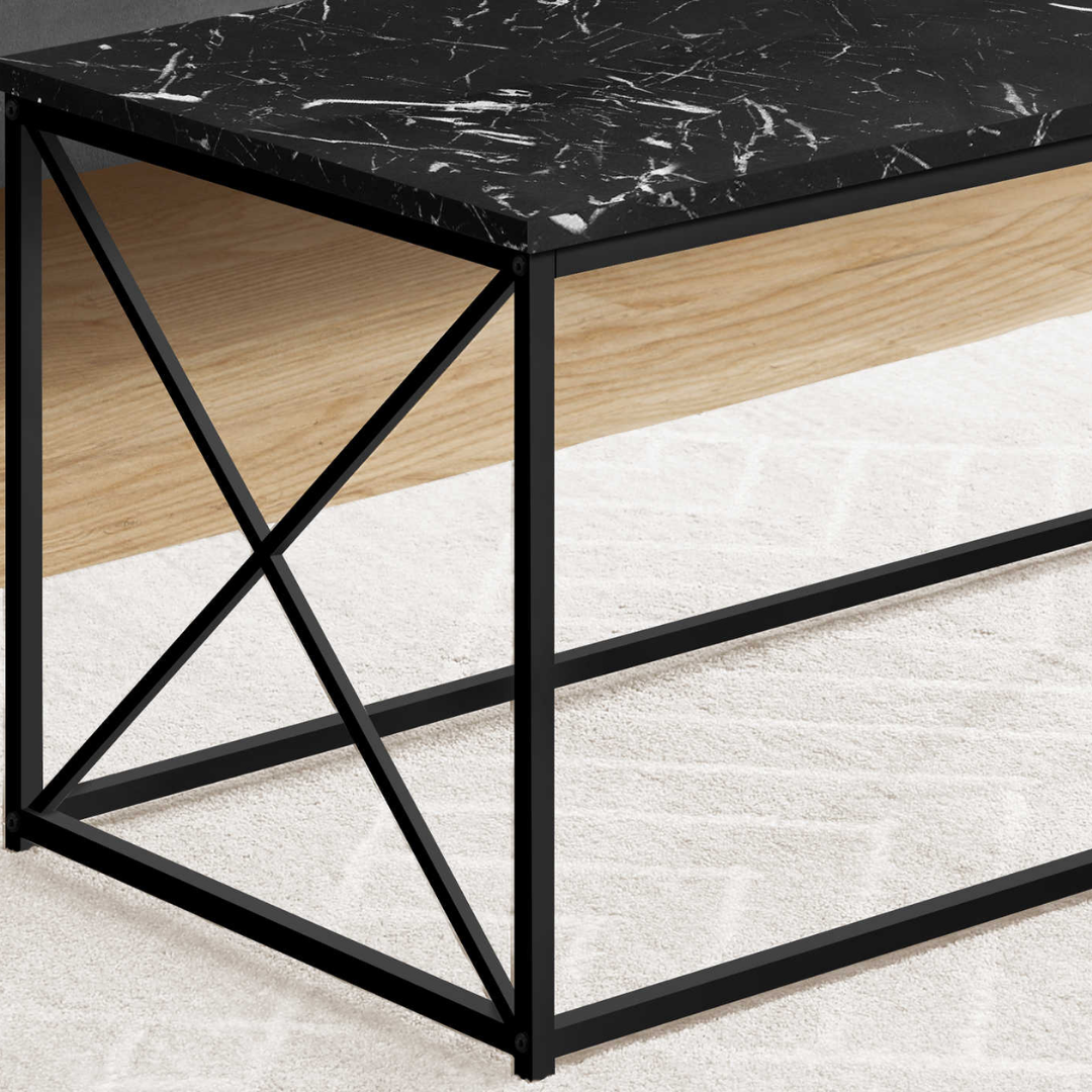 Zelar – Table basse – Aspect marbre noir