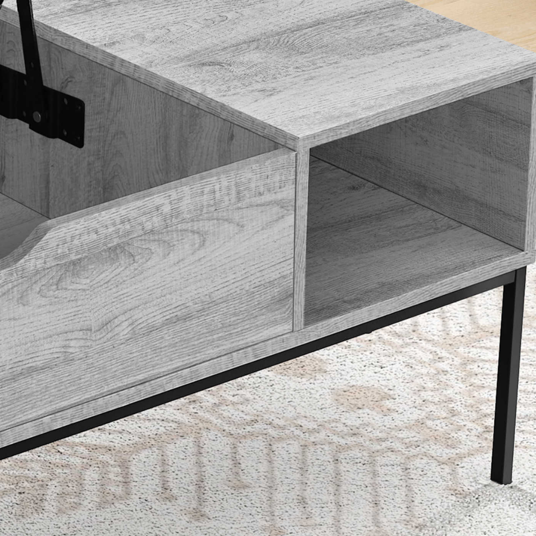 Melva – Table basse – Aspect bois gris