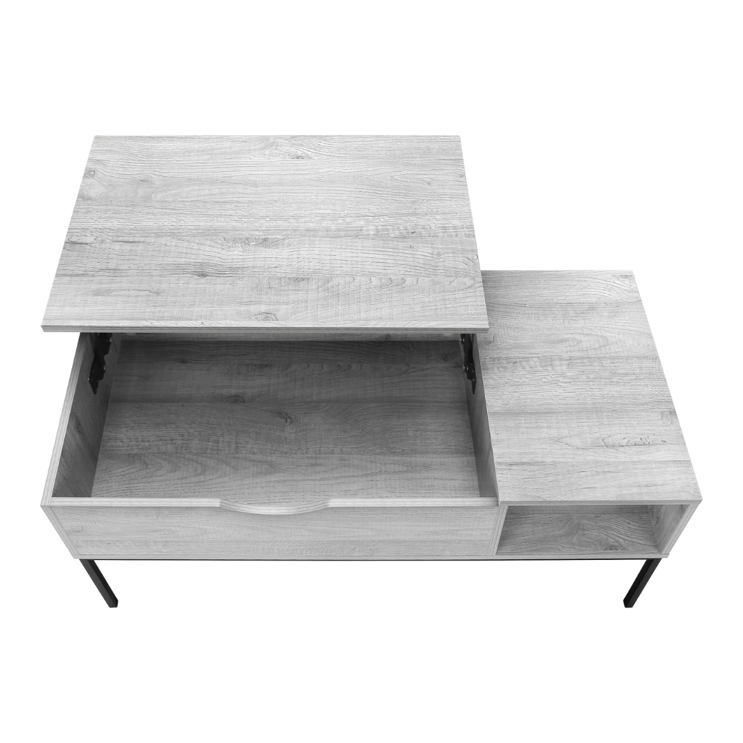 Melva – Table basse – Aspect bois gris