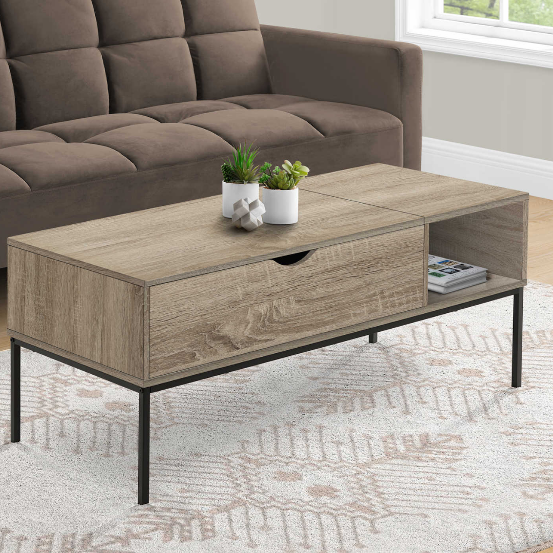 Melva – Coffee Table – Taupe Wood-Look