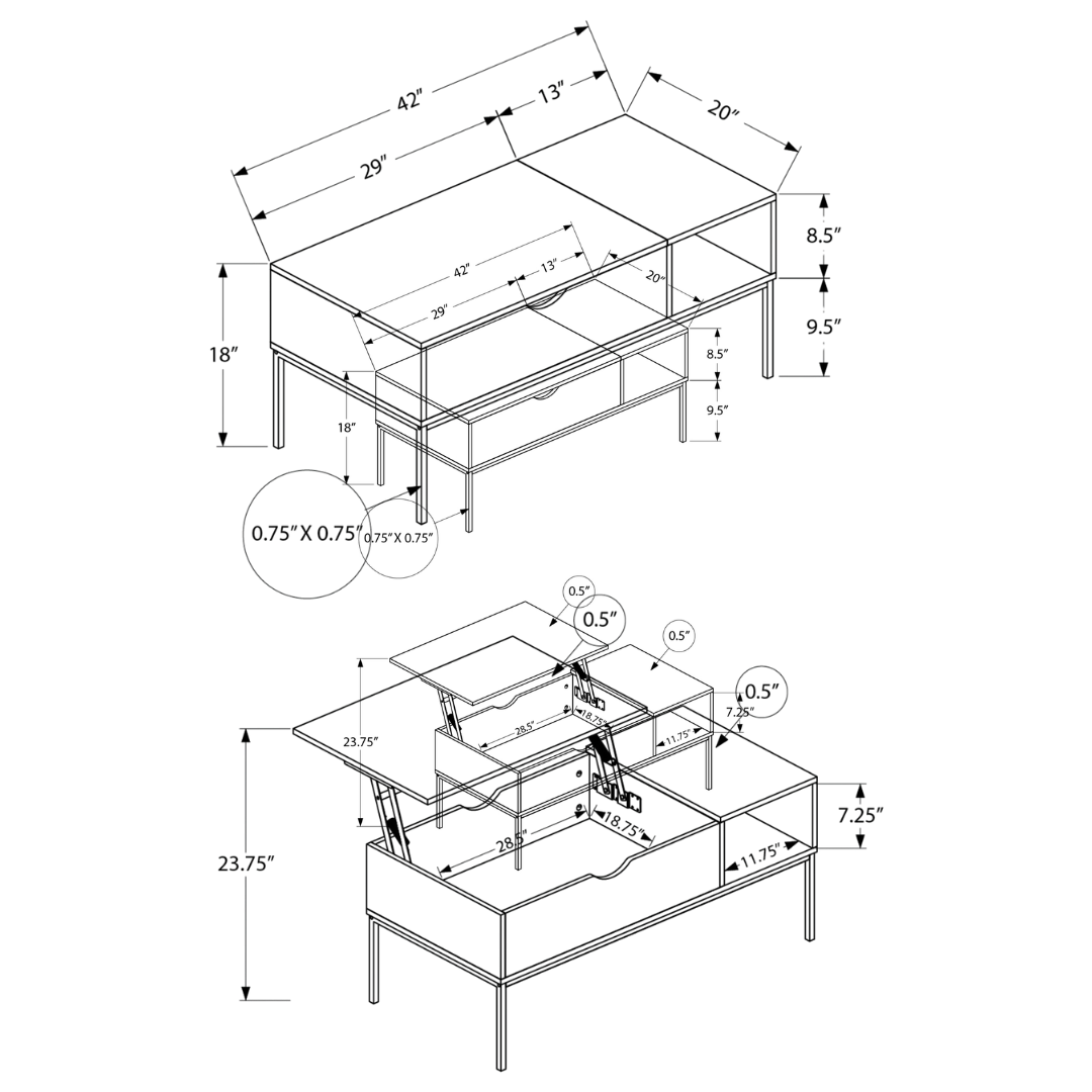 Melva – Table basse – Chêne clair