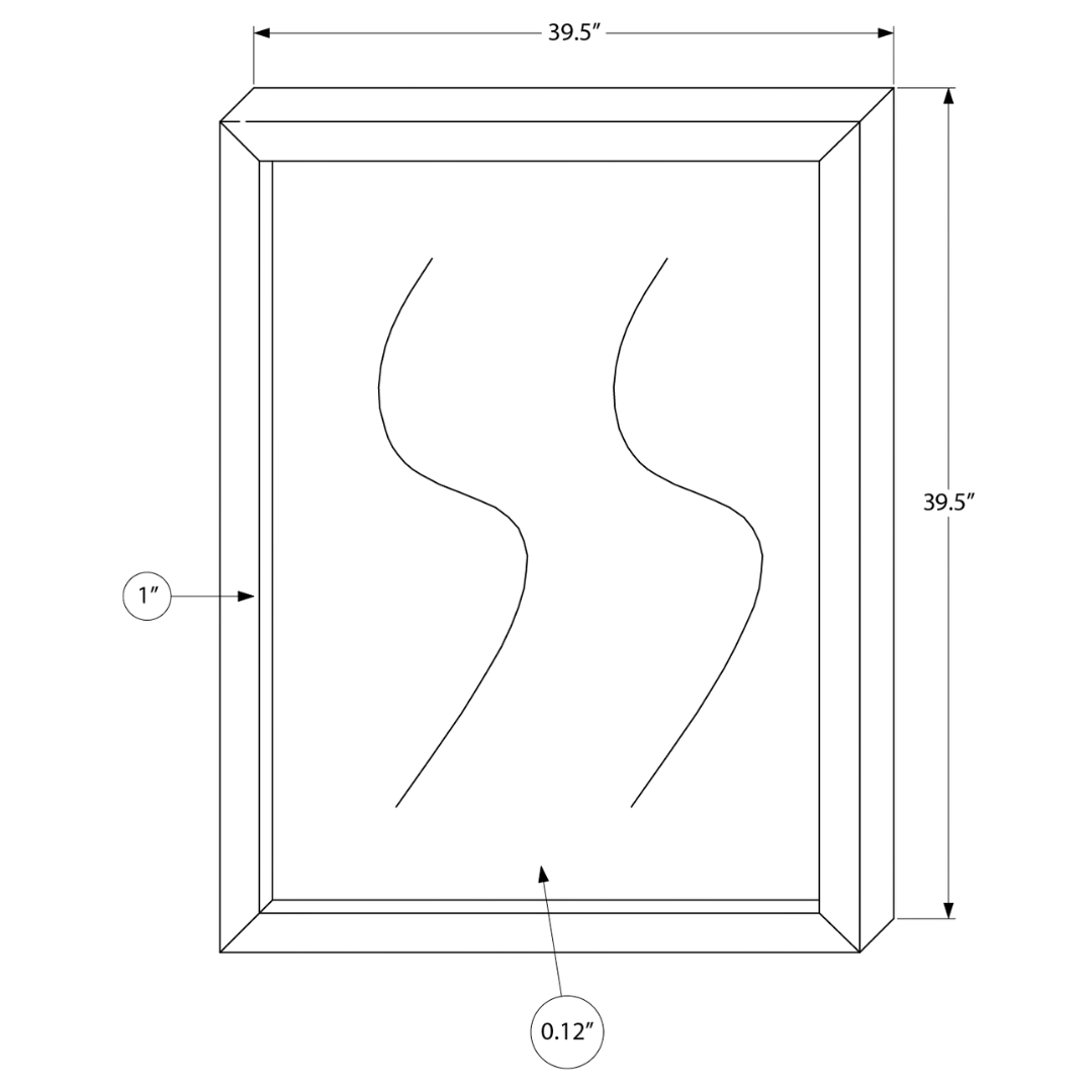 Commode Noxara à 6 tiroirs avec miroir – Chêne gris graphite