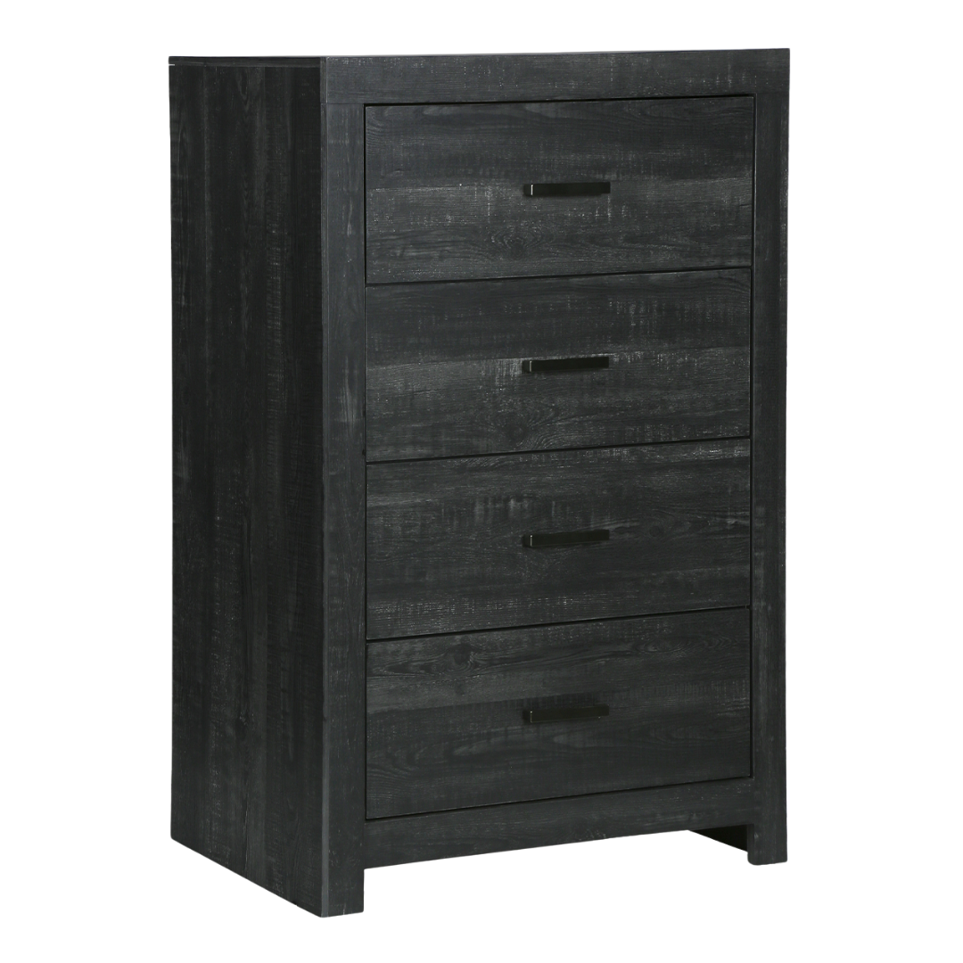 Commode Ardenoak à 4 tiroirs – Chêne gris graphite