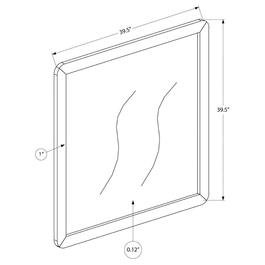 Nolara – Commode à 6 tiroirs avec miroir – Finition noyer
