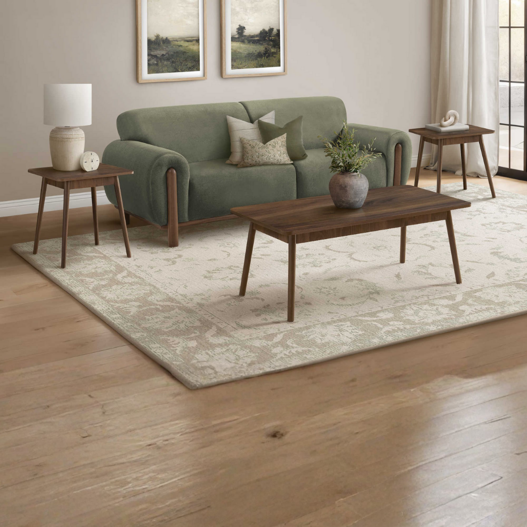 kedra – 3-Piece Coffee Table Set – Walnut