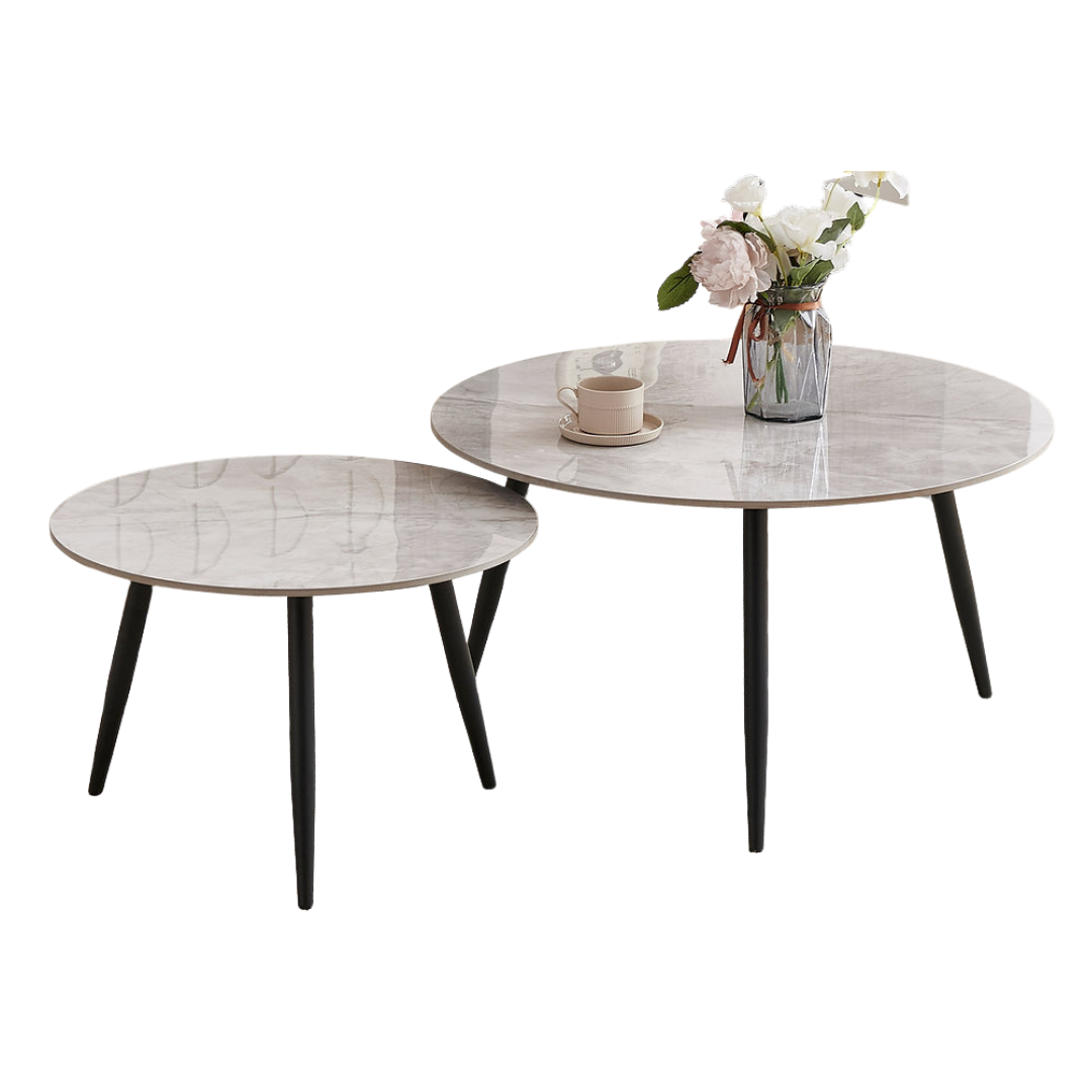 Denra – 2-Piece Coffee Table Set – Armani Grey Sintered Stone