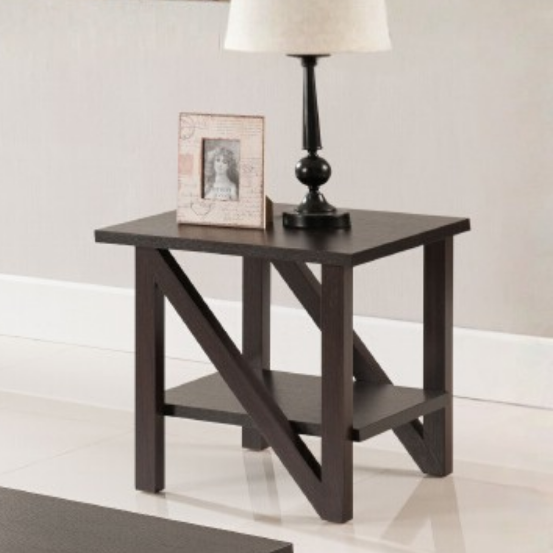 Verin – Ensemble de table basse 3 pièces finition espresso