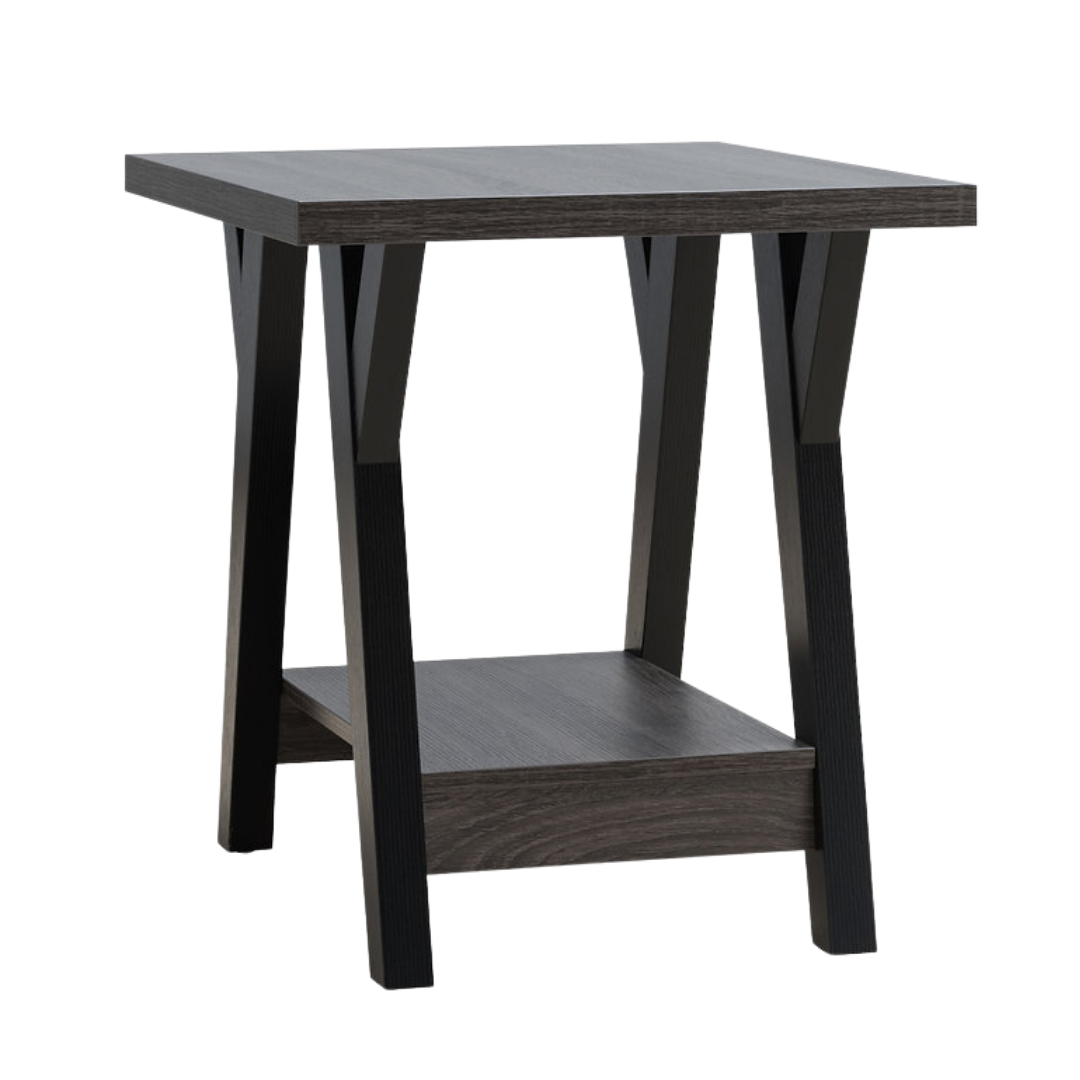 Merla – Ensemble de 3 tables basses – Pieds en bois et noirs