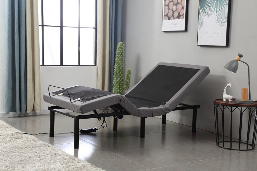 Queen Bed – Grey Electric Adjustable Bed Deluxe 3610/3612